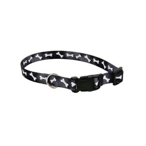 Collares Para Perro Styles Huesos Negro Collar X Small 3/8" Coastal Pet
