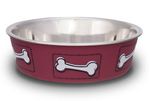 Comederos-para-perro-Comedero-Acero-Coastal-Huesos-Medium-Rojo-Loving-Pets-