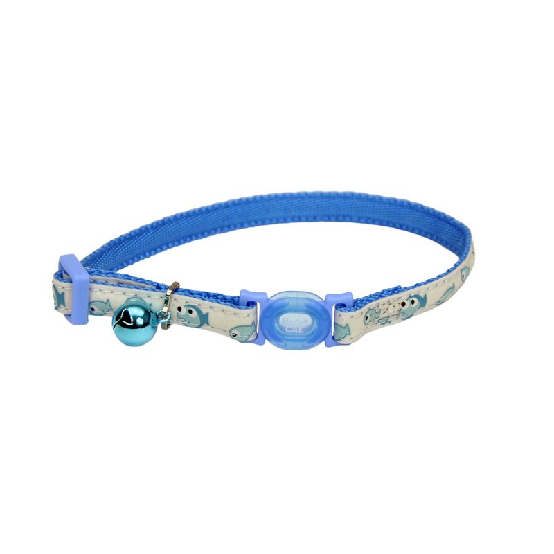 Collares-para-gato-Collar-Glow-Reflectivo-Pescaditos-Azul-Coastal-Pet-