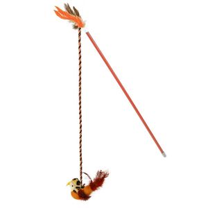 Juguetes Para Gato Bara Pajaro Naranja Play N Squeak