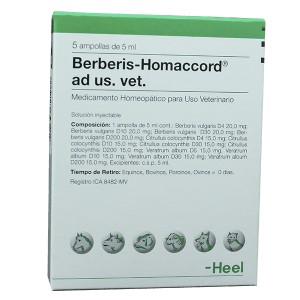 Homeopaticos Berberis Homaccord Ad Us. Vet. Cj. 5 Ampollas X 5 Ml Heel