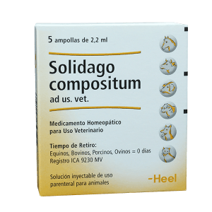 Homeopaticos Solidago Comp. Ad Us. Vet. Cj. 5 Ampollas X 2,2 Ml Heel