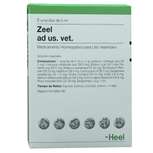 Homeopaticos Zeel Ad Us. Vet. Cj. 5 Ampollas X 5 Ml Heel