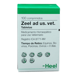Homeopaticos Zeel Ad Us. Vet. Tabletas Frasco X 100 Comp. Heel