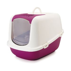 Arenera Para Gato Nestor Jumbo Sanitario Con Tapa Extra Grande 66.5X48.5X46.5Cm Color Rojo Savic Unidad