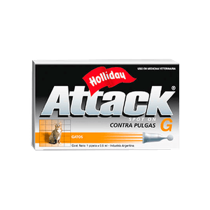 Antiparasitarios Externos -Attack Gatos Gmp  0,5Ml Holliday