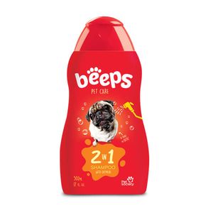 Shampoo para Perro BEEPS 2 in 1 SHAMPOO X 502 mL/17OZ BEEPS 17oz