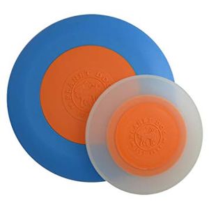 Juguetes Para Perro-Frisbee Zoon Naranja - Glow Small Planet Dog