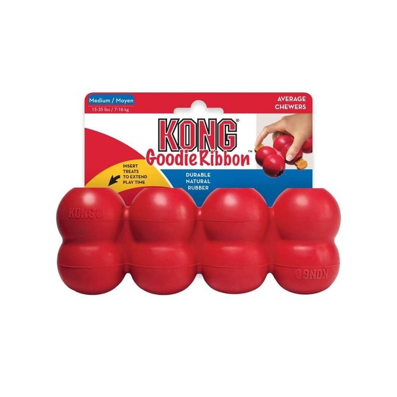Juguetes-para-Perro-Kong-Perro-Caucho-Classic-Ribbon-Medium