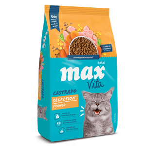 Comida Para Gato F Max Vita Gato Castrado Selection Frango 1Kg