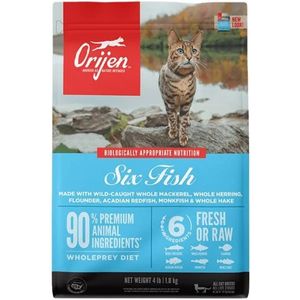 Alimento Gato Six Fish Cat Orijen Holístico Pescado 1,8Kg