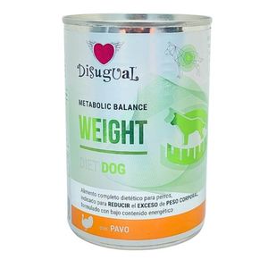 Alimento Humedo Perro Disugual Dog Weight Diet Pavo Lata 400gr