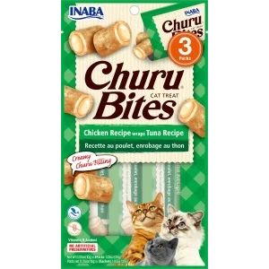 Inaba Cat Snack Churu Bites Pollo Wraps 3 Unidades Atun 30Gr