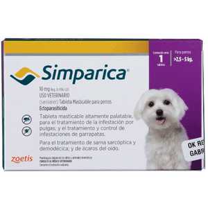 Antiparasitarios Externos-Simparica 10 Mg Caja 1 Tableta Zoetis