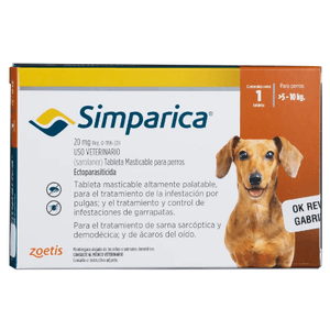 Antiparasitarios Externos -Simparica 20 Mg Caja 1 Tableta Zoetis